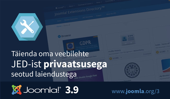 Joomla 3.9 lisaprogrammid