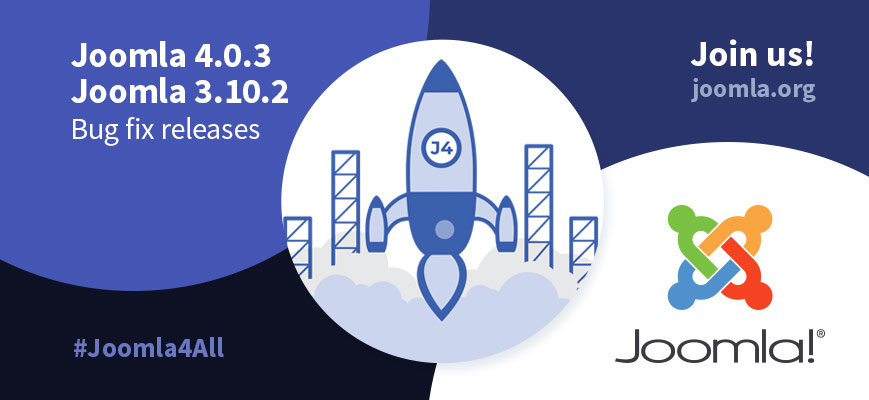 Joomla 4.0.3 Stable - Ready for a new world of possibilities. Use the hashtags #joomla4 #Joomla4All