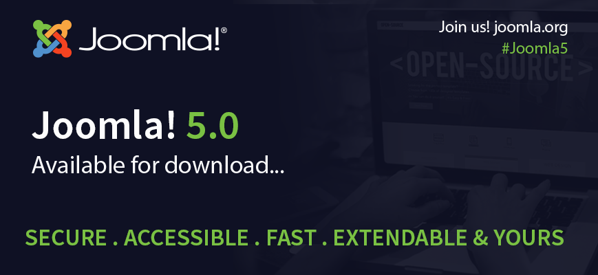Joomla 5.0 available for download today