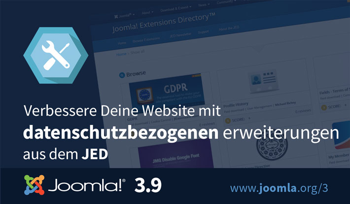 Joomla 3.9 Erweiterungen
