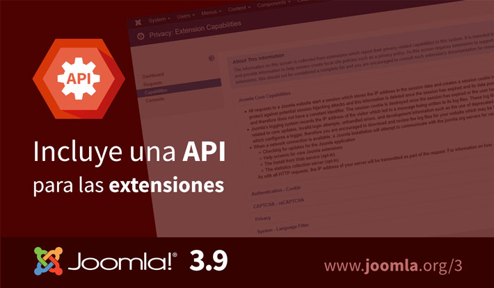 Capacidades de Joomla 3.9