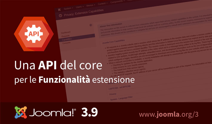 Funzionalità di Joomla 3.9