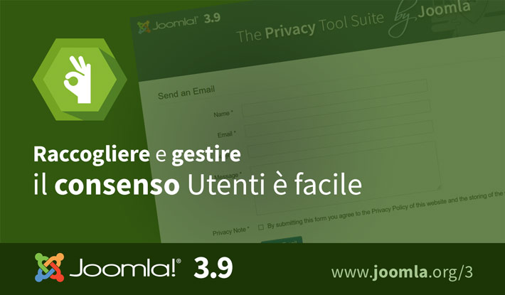 Joomla 3.9 Consensi Utente