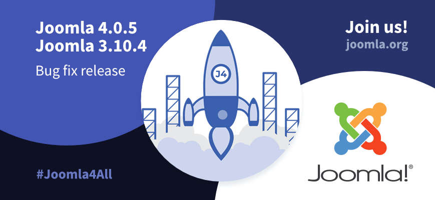 Joomla 4.0.5 und Joomla 3.10.4 sind da